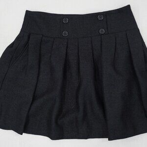: Elegant Black High Waisted Skirt A-Line Dressy Casual